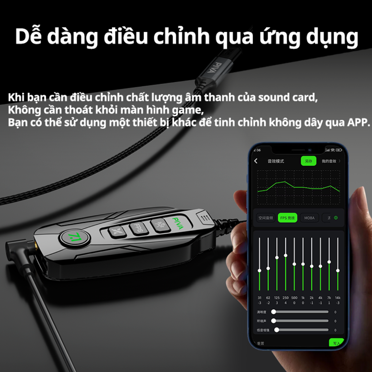 Sound card piva GS20 hack tieng chan